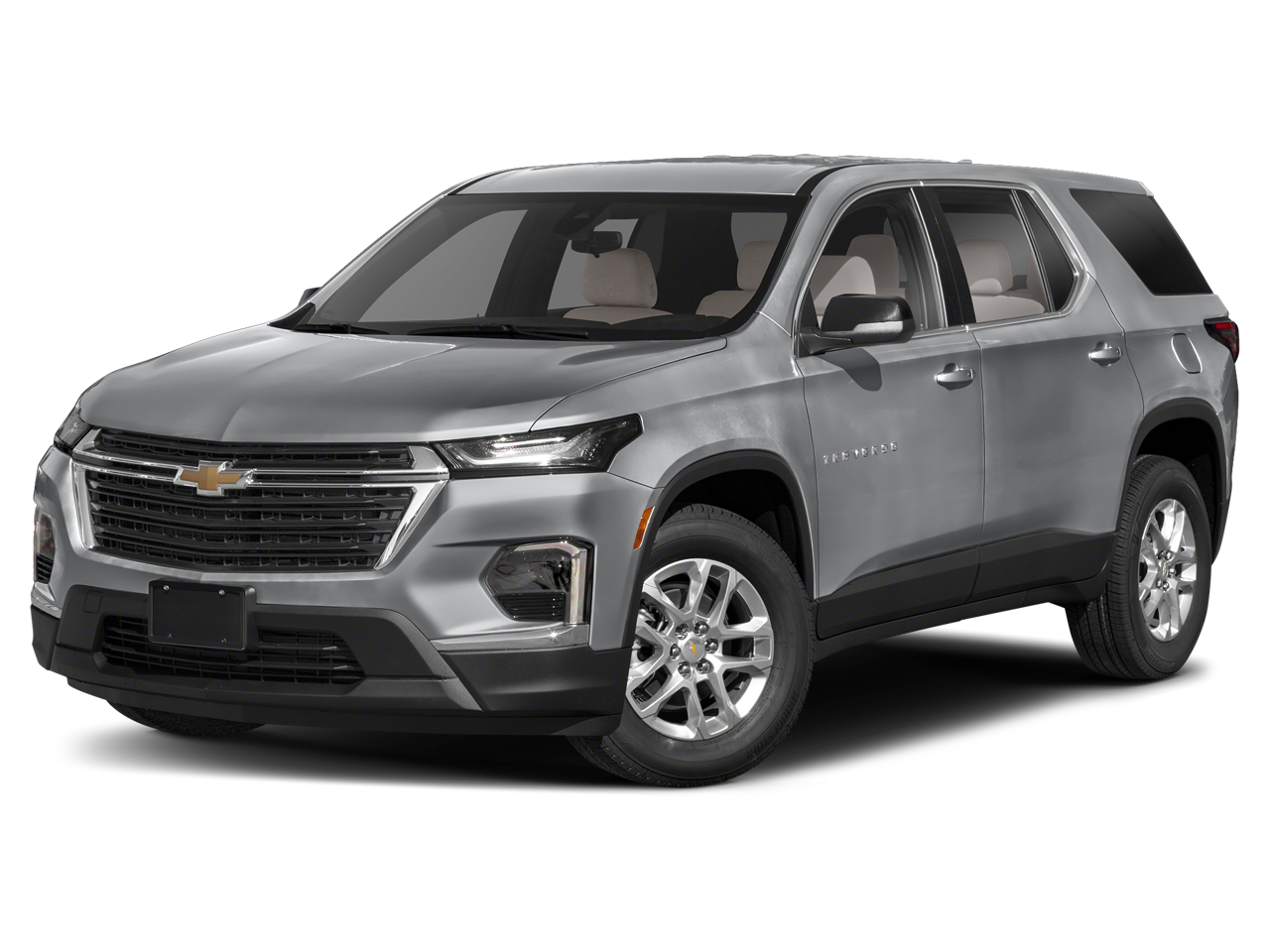 2023 Chevrolet Traverse Premier in Sterling Gray Metallic — front three-quarter view