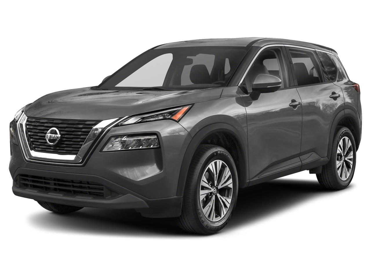 2023 Nissan Rogue SV in Gun Metallic — front three-quarter view