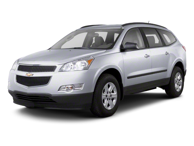 2012 Chevrolet Traverse LS in Silver Ice Metallic — front three-quarter view