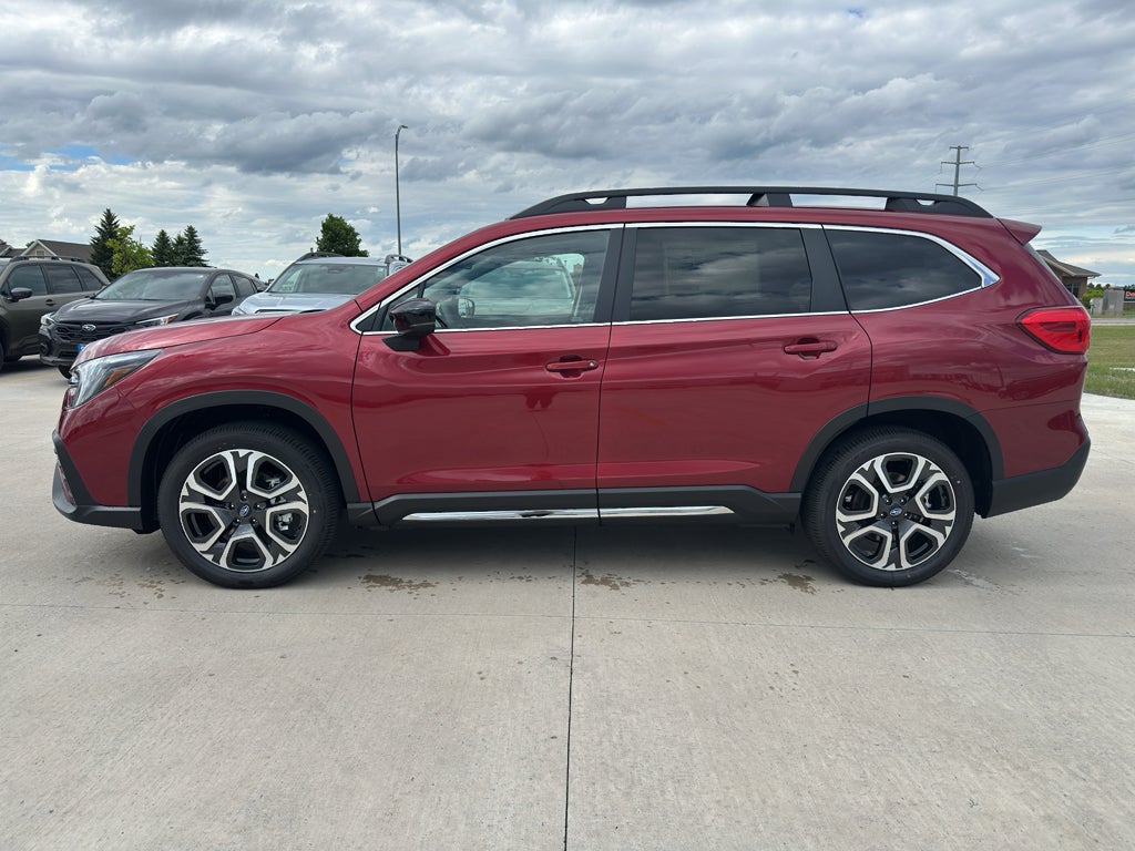 2026 Subaru ASCENT Limited 7-Passenger in Crimson Red Pearl — front three-quarter view