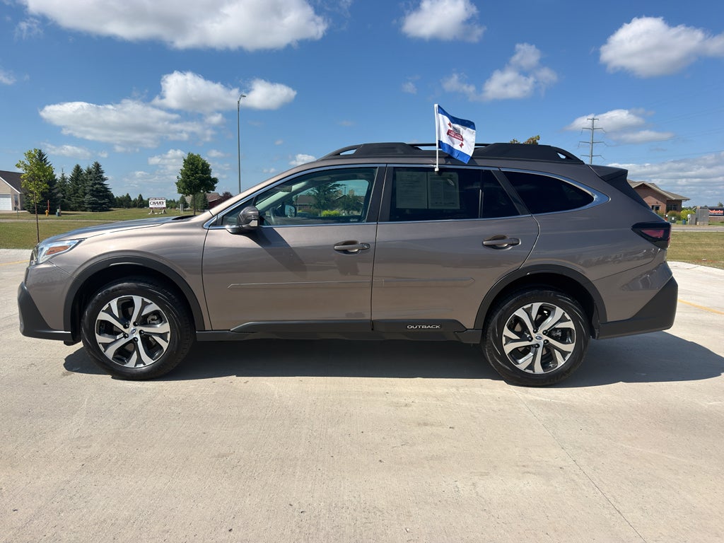 2022 Subaru Outback Limited in Brilliant Bronze Metallic — front three-quarter view