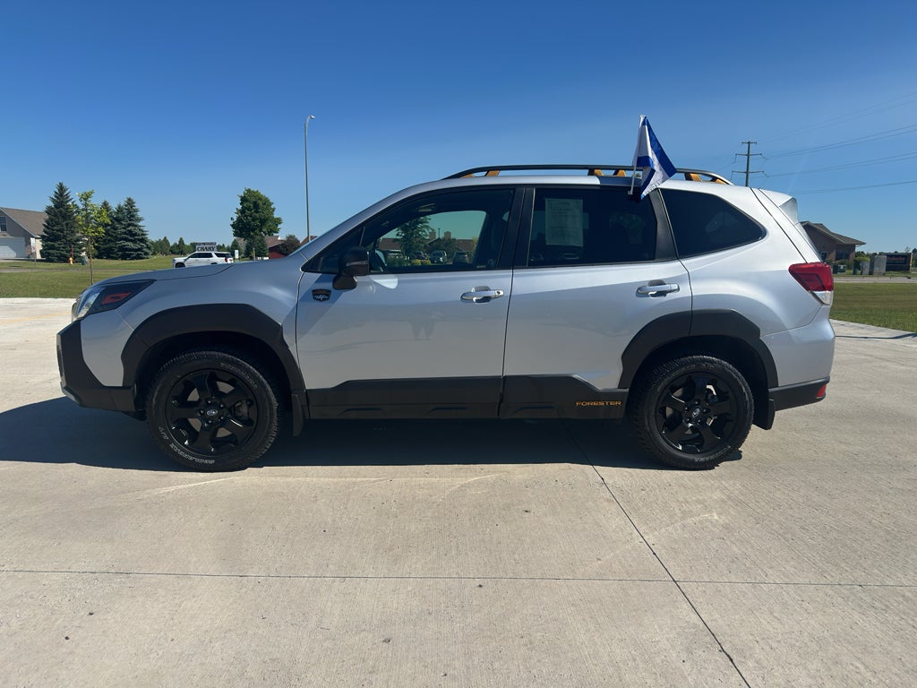 2023 Subaru Forester Wilderness in Ice Silver Metallic — front three-quarter view