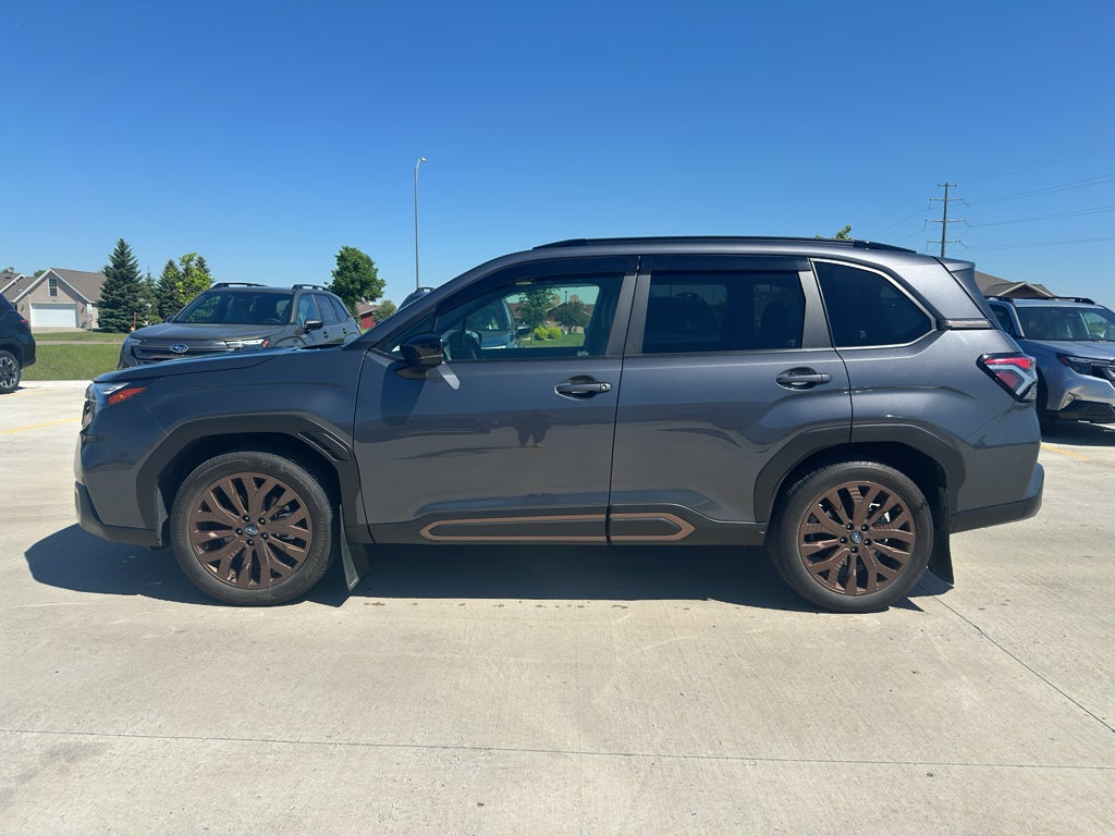 2025 Subaru Forester Sport in Magnetite Gray Metallic — front three-quarter view